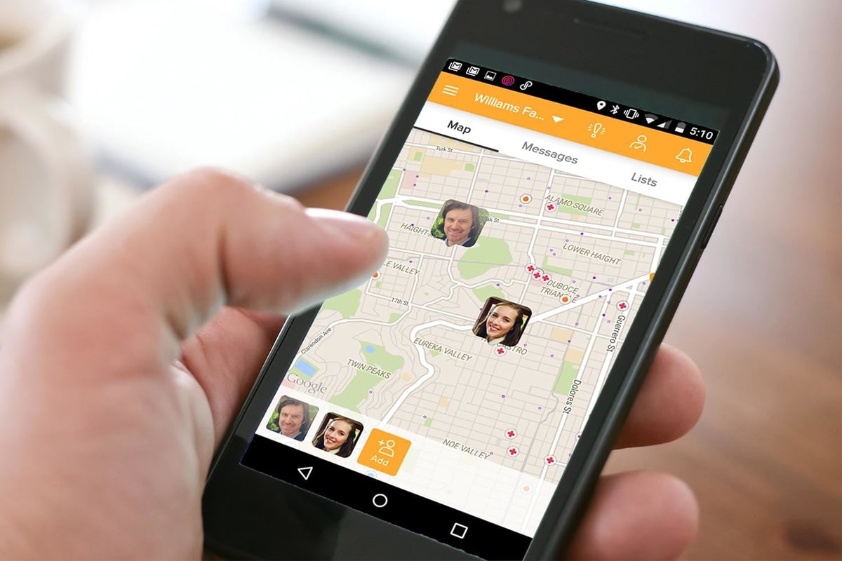 ارسال لوکیشن در پیام رسان